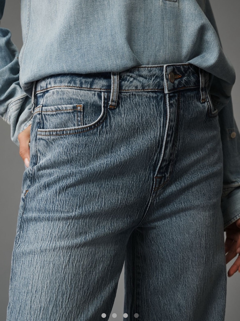 Triarchy Ms. Fonda High Rise Wide Leg Jeans in Prime Indigo - Picture 4 of 4